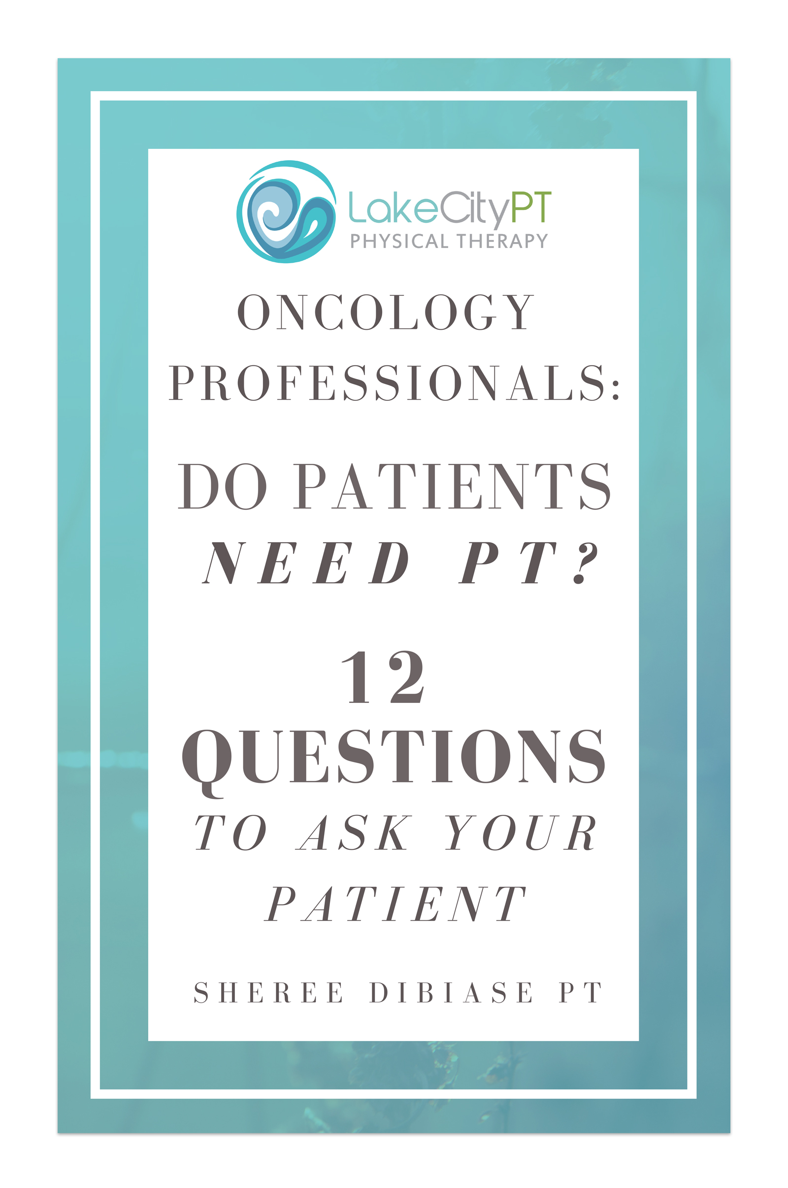 Oncology physical therapy ebook